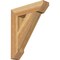 Ekena Millwork Traditional Slat Rough Sawn Bracket, Western Red Cedar, 4"W x 18"D x 22"H BKT04X18X22TRA06RWR - alternate 1
